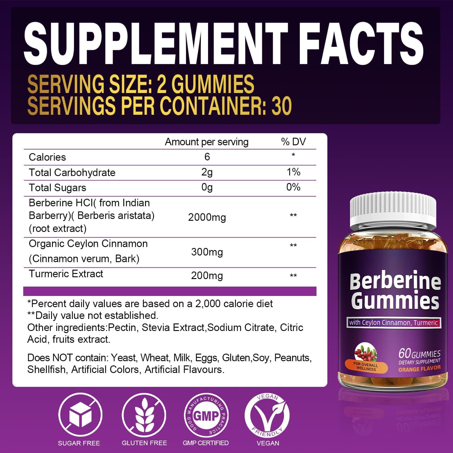 Fatono Berberine Cinnamon Gummies detail 1