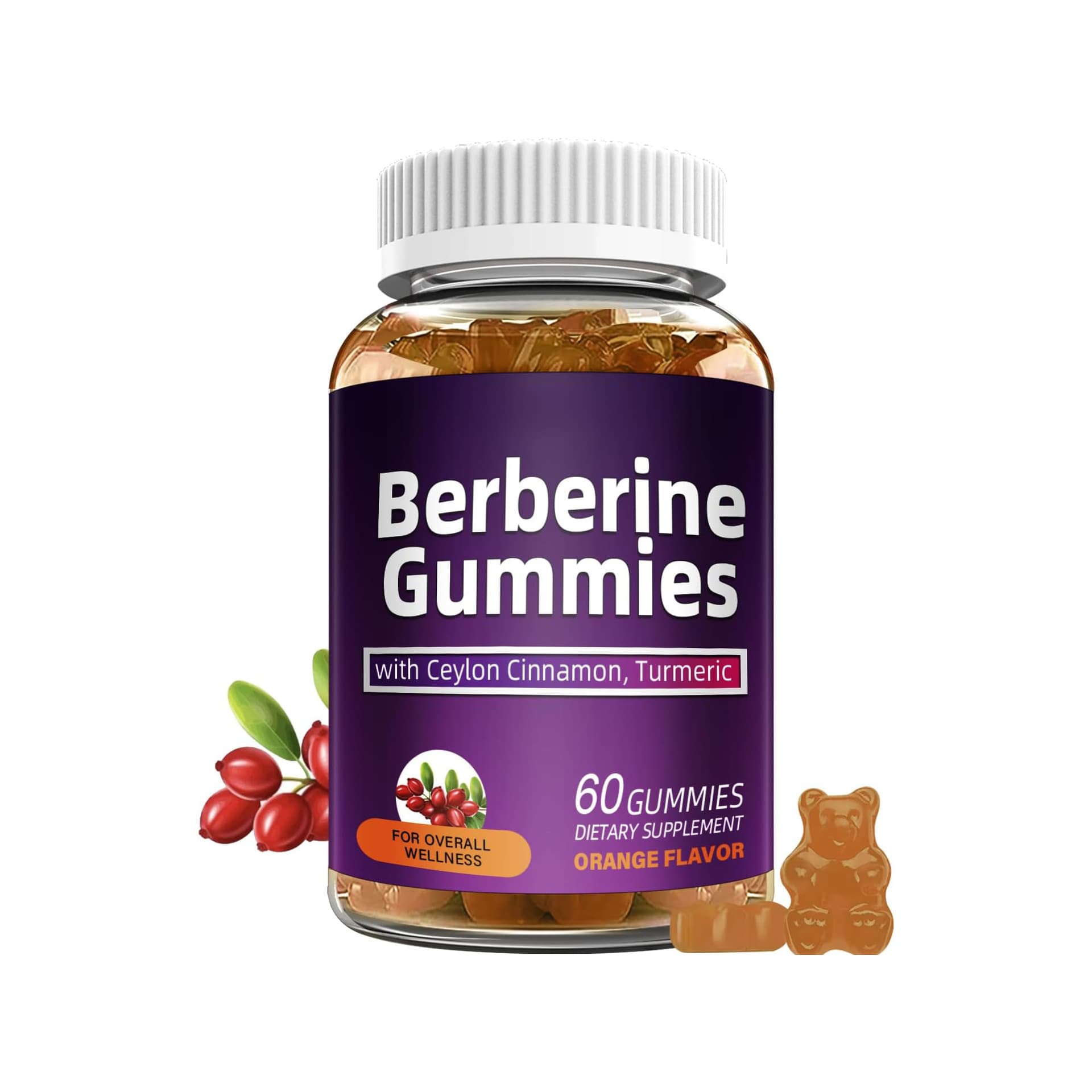 Fatono Berberine Cinnamon Gummies, Natural Flavor